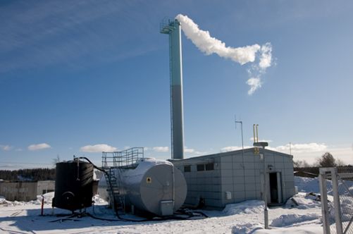Stand-alone pyrolysis oil boiler in Finland
